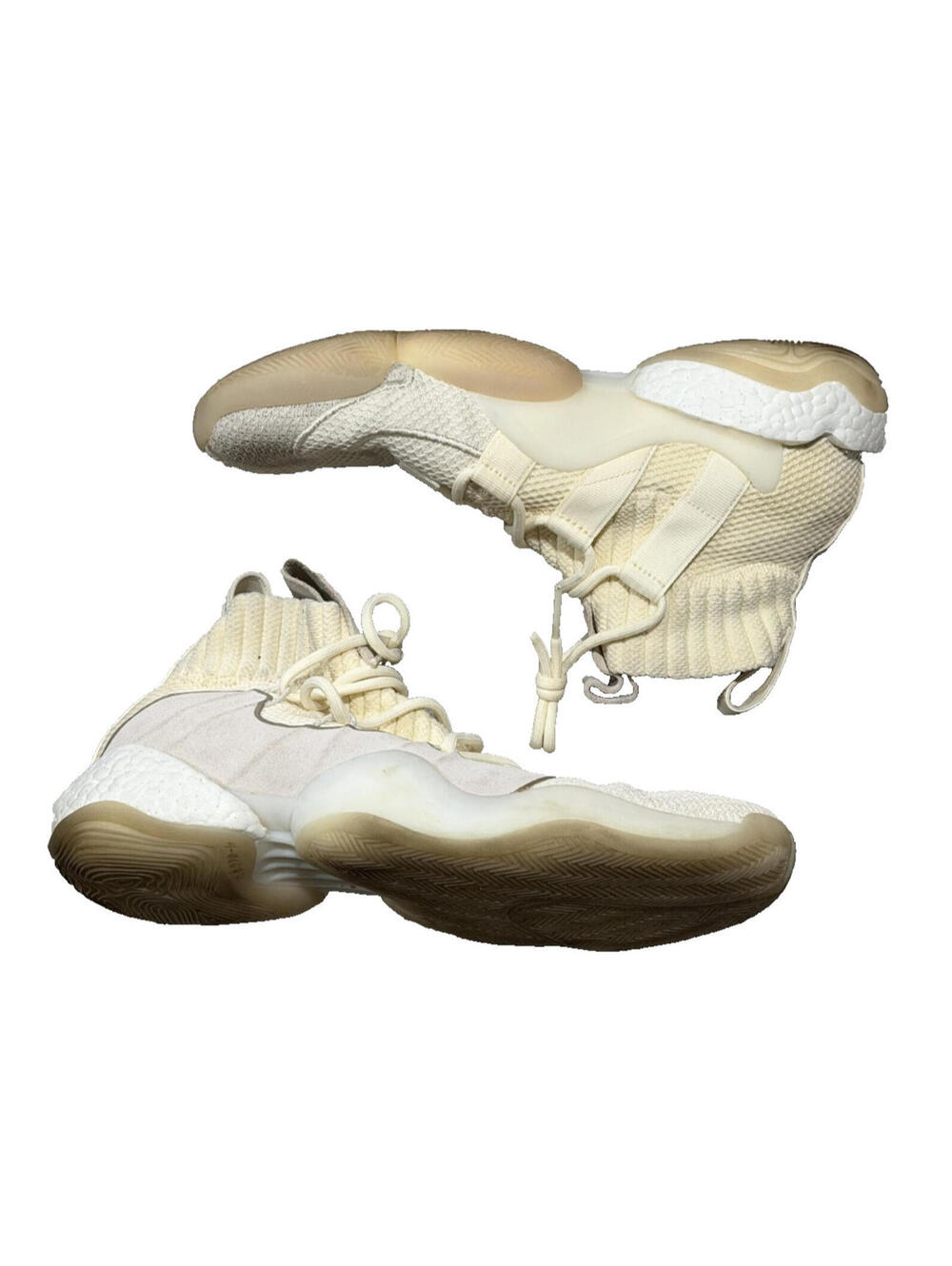 Size 12.5 - Adidas Crazy BYW X Cream White
